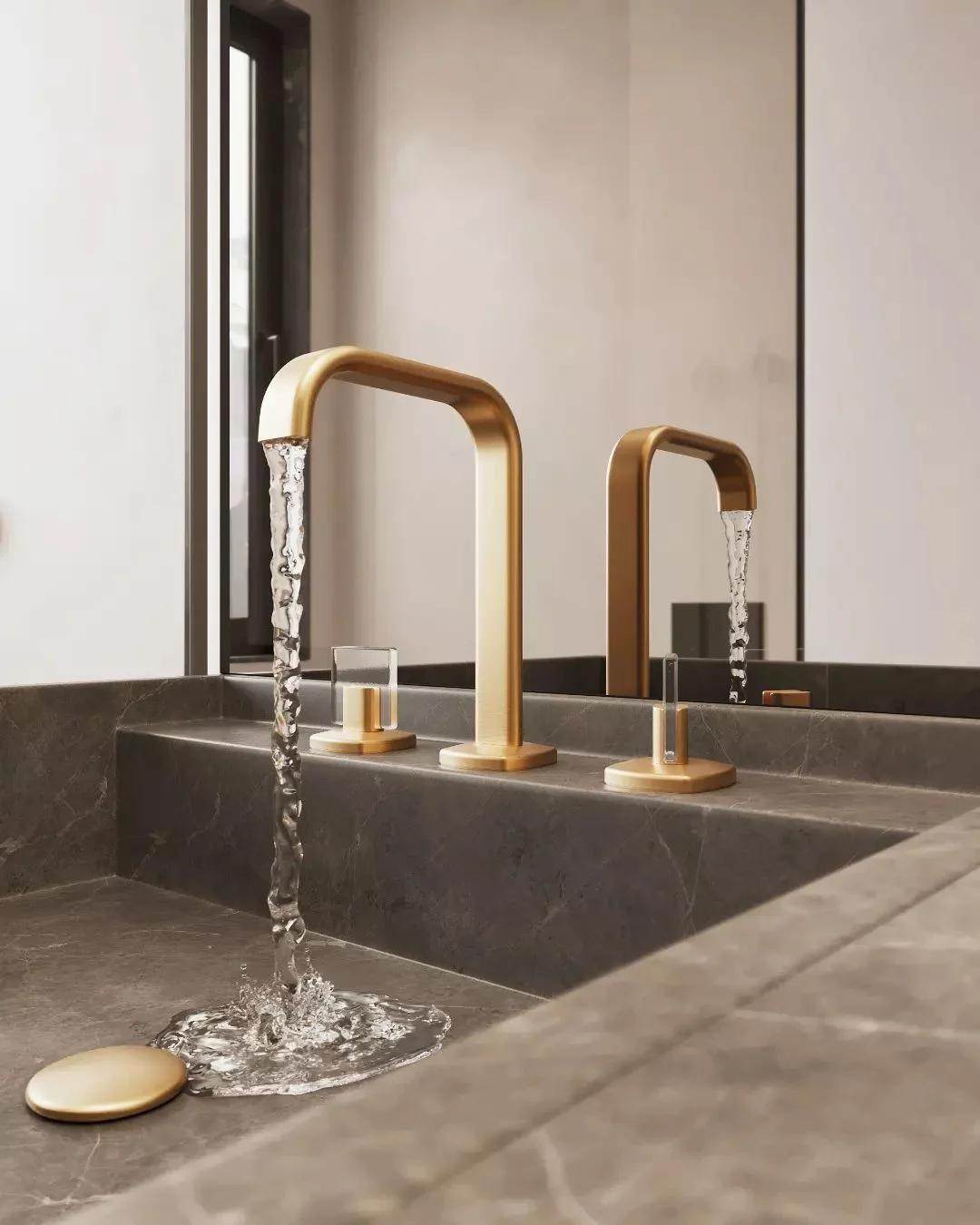 Bath - gold faucet