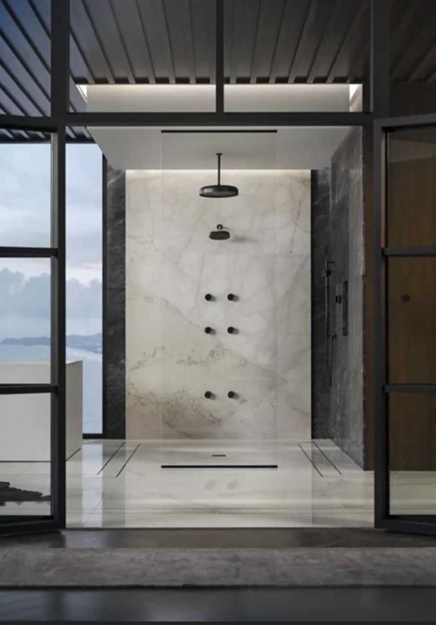premier plumbling marble shower image