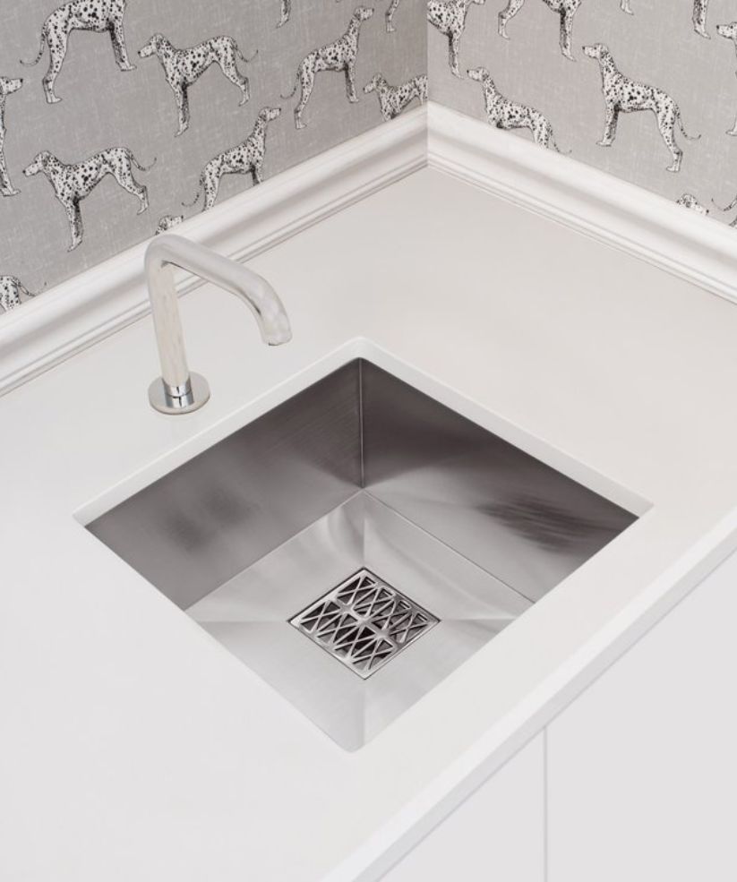 silver sink and faucet image